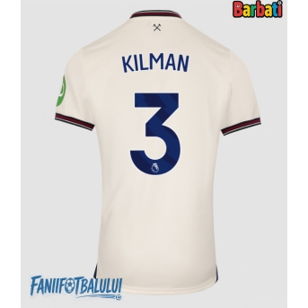 West Ham United Max Kilman #3 Tricou Fotbal Replică 2025-26 Barbati Deplasare